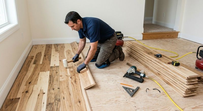 Hickory Floor Installation