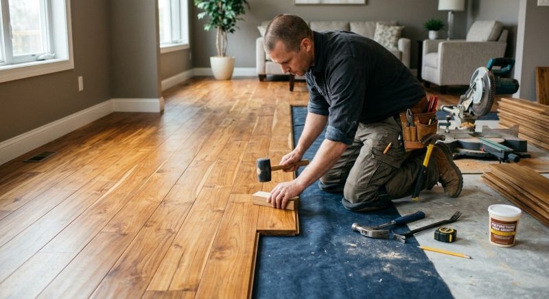 Teak Flooring Installation