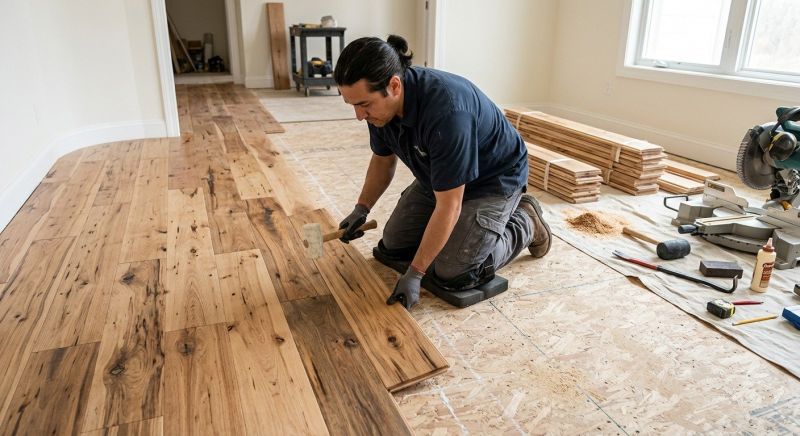 Hickory Floor Installation in Perrysburg, OH