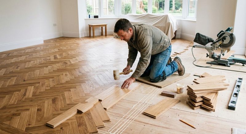 Hickory Floor Installation in Perrysburg, OH