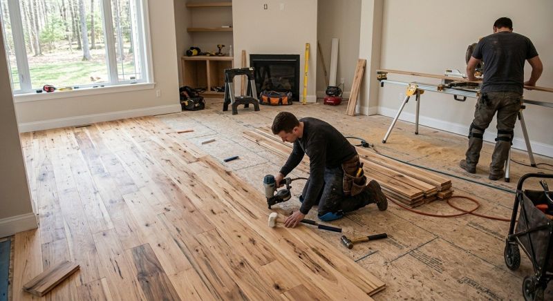 Hickory Floor Installation in Perrysburg, OH