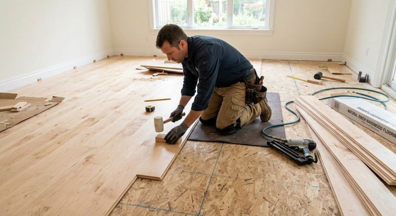 Maple Flooring Installation in Ida, MI