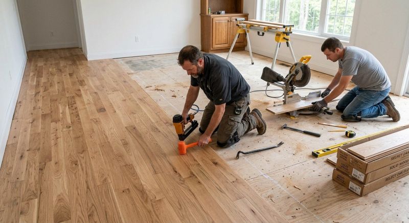 Oak Floor Installation in Maumee, OH