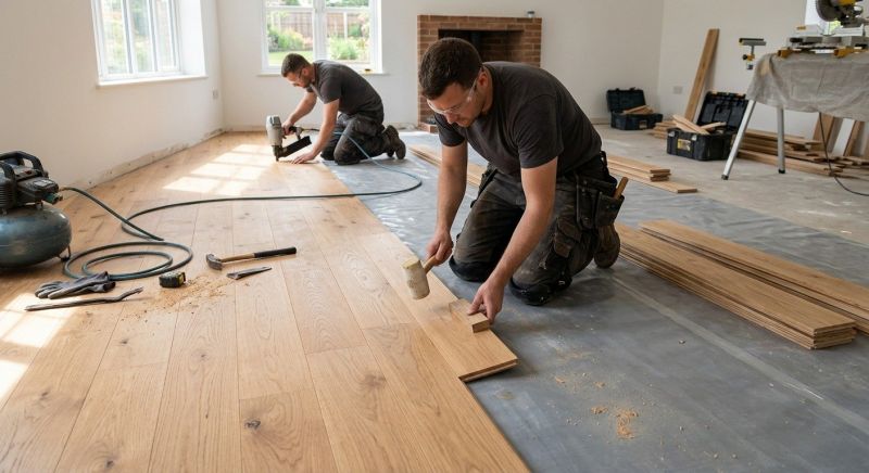 Oak Floor Installation in Swanton, OH