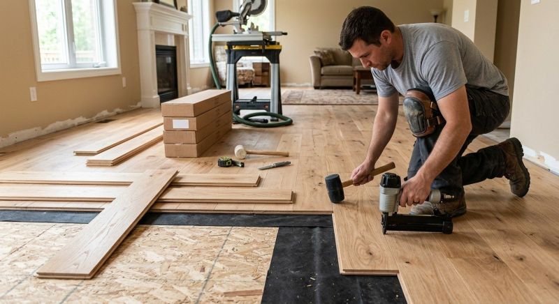 Oak Floor Installation in Waterville, OH