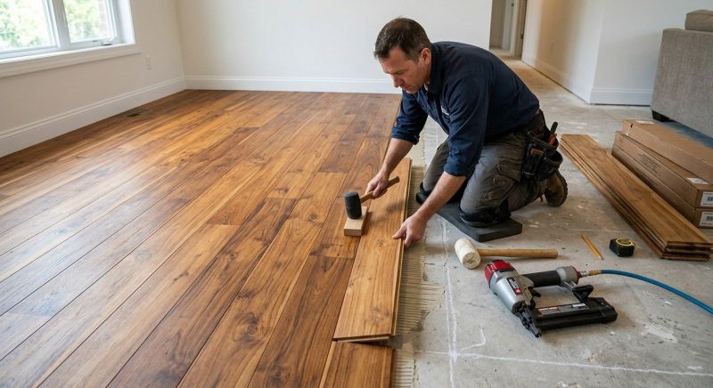 Teak Flooring Installation in Perrysburg, OH