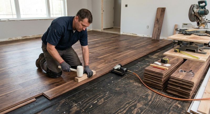 Walnut Flooring Installation in Perrysburg, OH