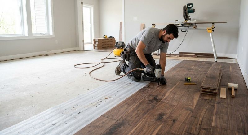 Walnut Flooring Installation in Perrysburg, OH