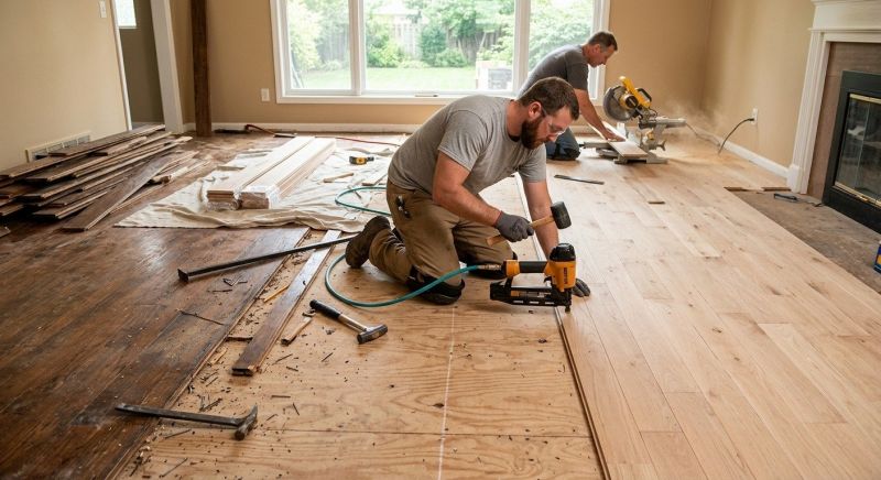 Wood Floor Replacement in Berkey, OH