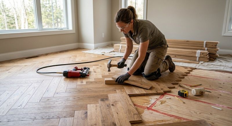 Wood Flooring Installation in Ida, MI
